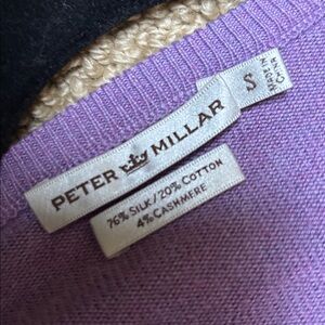 Peter Millar Lavender V-Neck Sweater